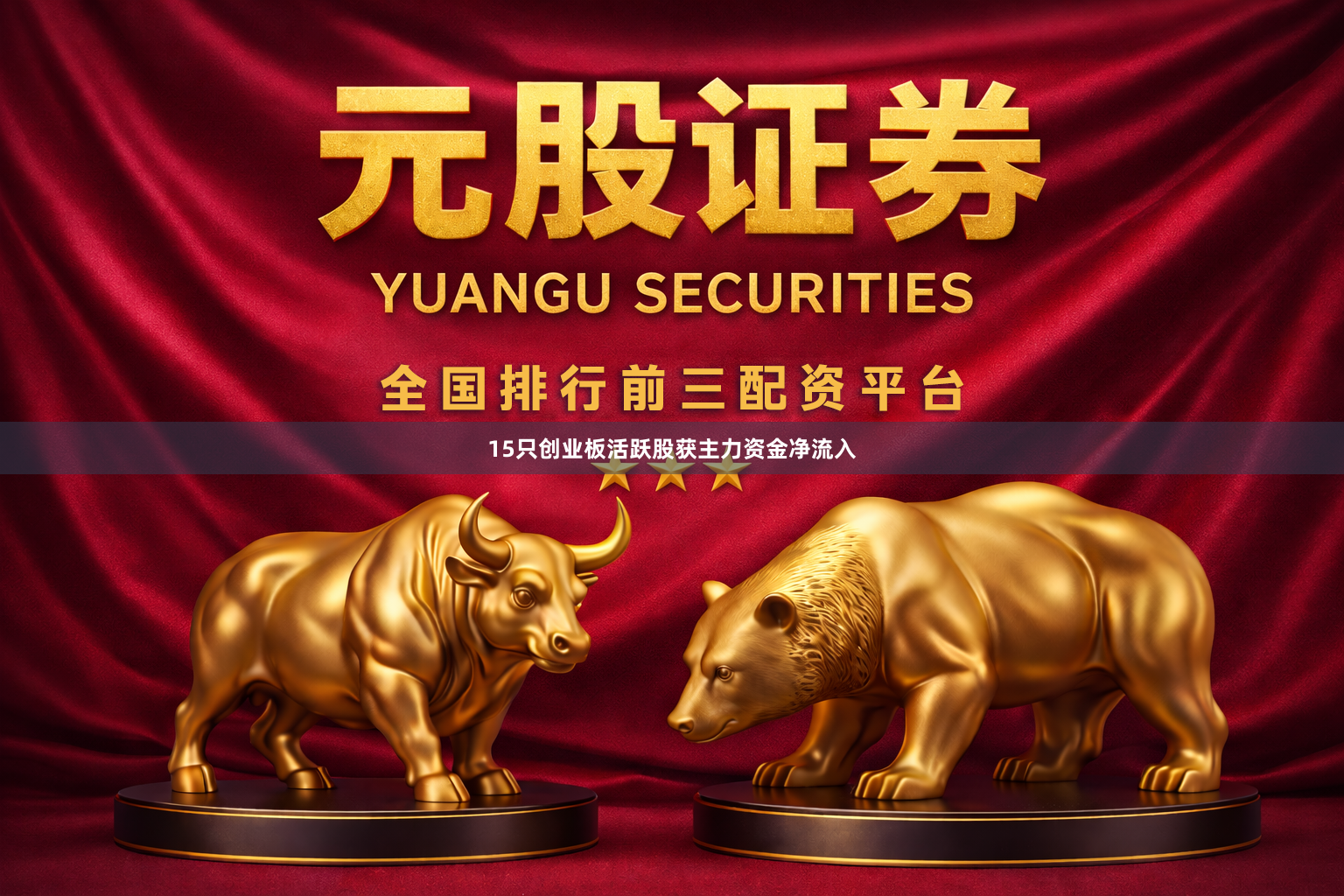 15只创业板活跃股获主力资金净流入