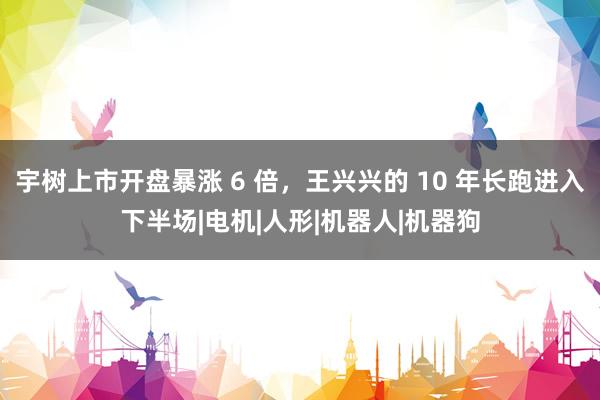 宇树上市开盘暴涨 6 倍，王兴兴的 10 年长跑进入下半场|电机|人形|机器人|机器狗