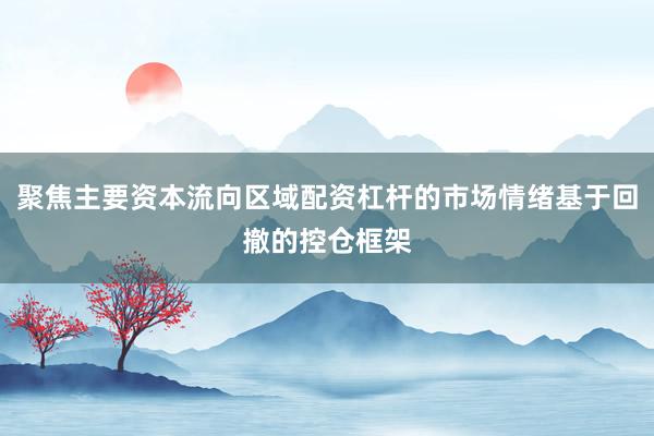 聚焦主要资本流向区域配资杠杆的市场情绪基于回撤的控仓框架