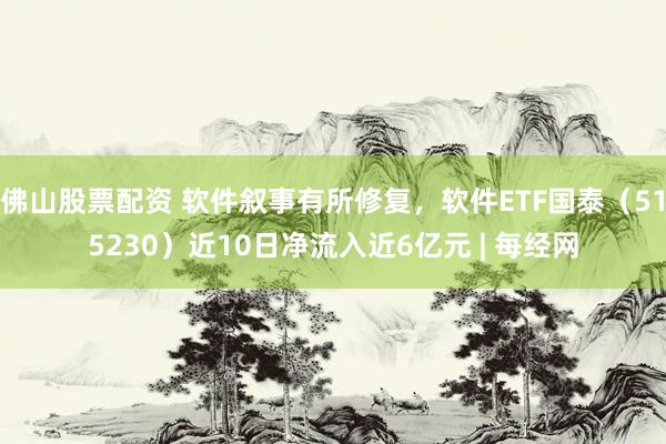 佛山股票配资 软件叙事有所修复，软件ETF国泰（515230）近10日净流入近6亿元 | 每经网