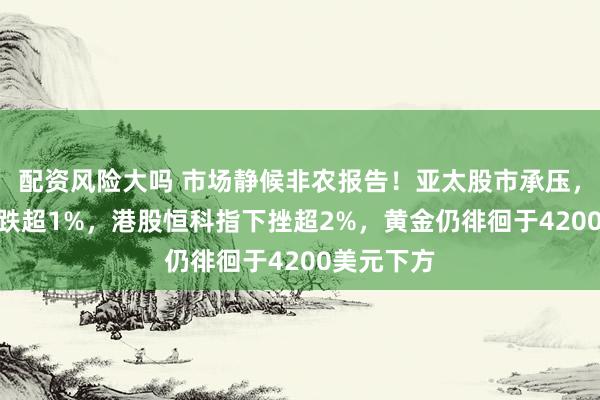 配资风险大吗 市场静候非农报告！亚太股市承压，日经225跌超1%，港股恒科指下挫超2%，黄金仍徘徊于4200美元下方